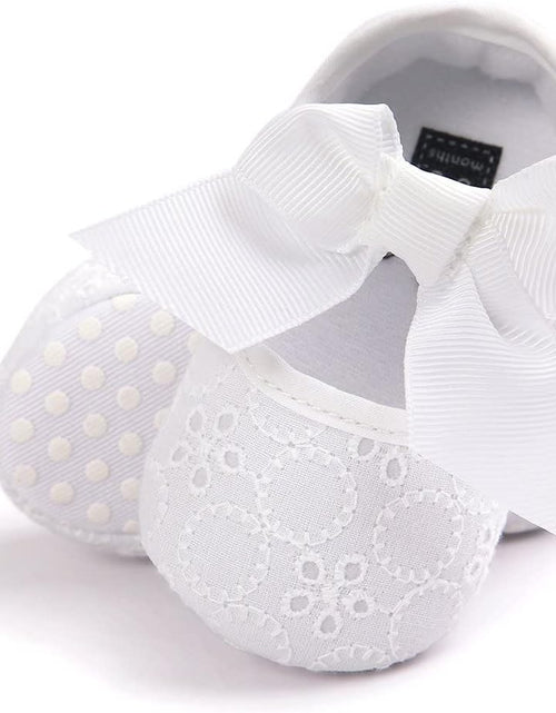 Load image into Gallery viewer, Baby Girls Princess Bowknot Soft Sole Cloth Crib Shoes Sneaker
