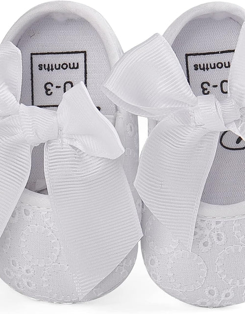 Load image into Gallery viewer, Baby Girls Princess Bowknot Soft Sole Cloth Crib Shoes Sneaker
