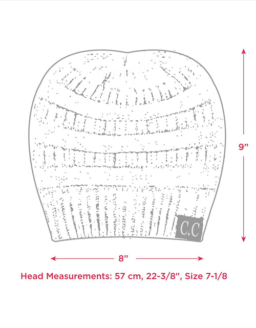 Load image into Gallery viewer, Exclusives Soft Stretch Cable Knit Messy Bun Ponytail Beanie Winter Hat for Women (MB-20A)(CCB-1)
